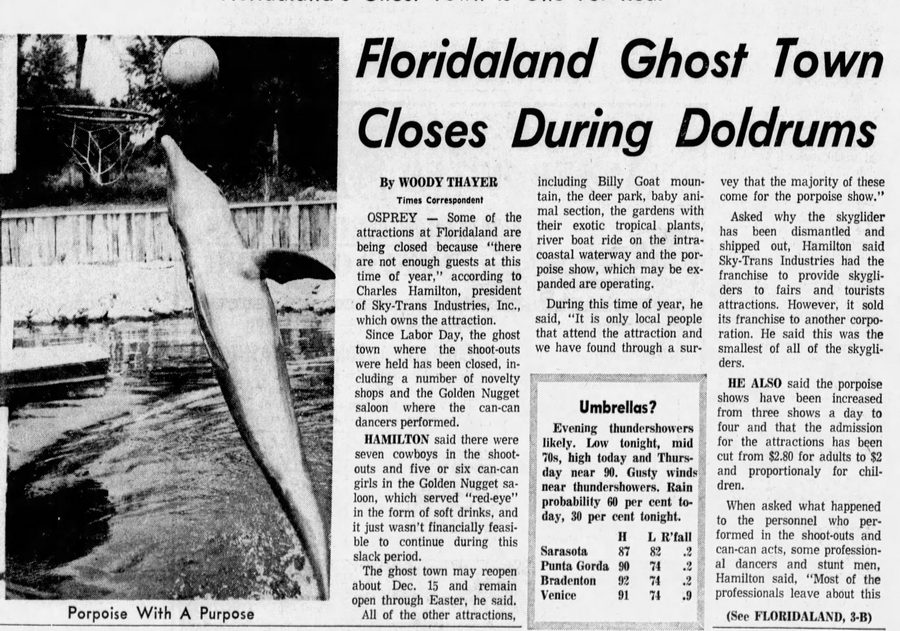 Floridaland - Sept 16 1970 Close